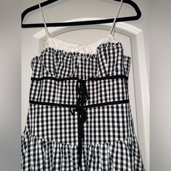 For Love & Lemons Black and White Gingham‎ Dress size small - Picture 5 of 11